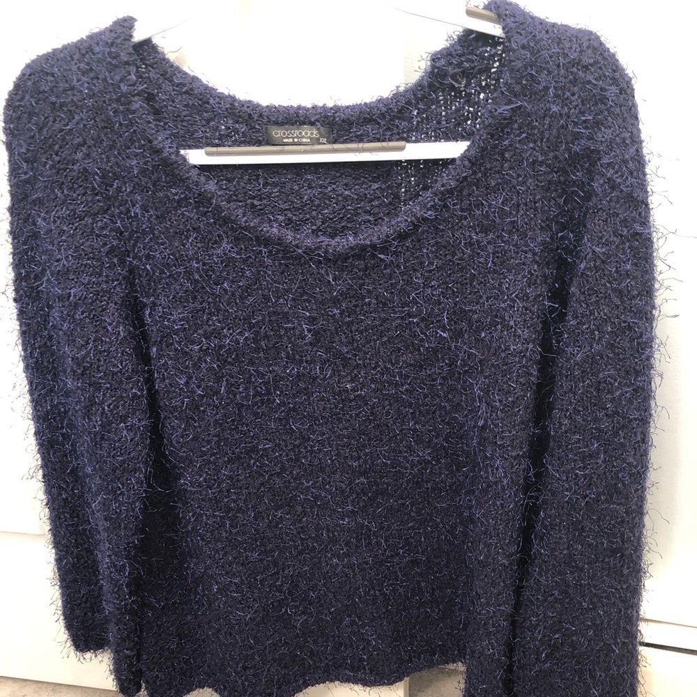 Fun & Fluffy w/ Amethyst Sparkles - Crossroads Top